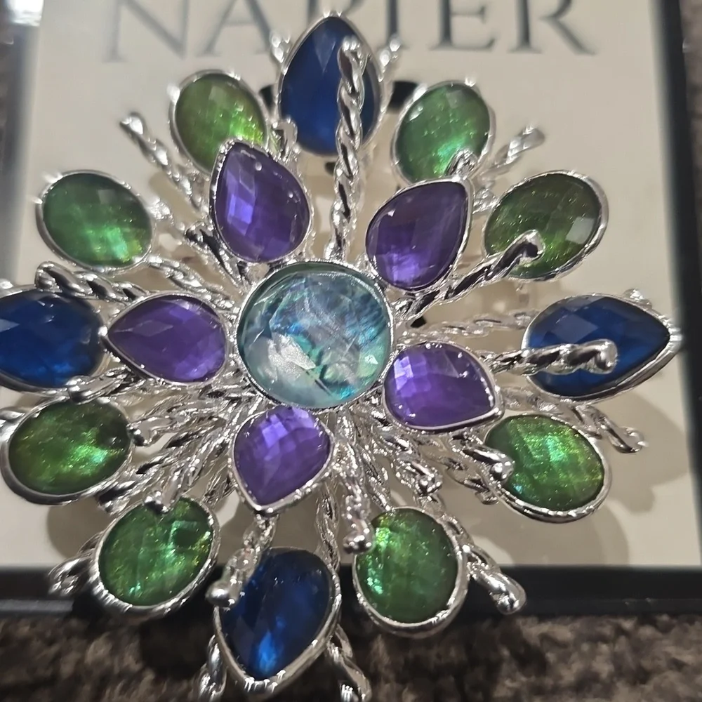 NAPIER BRAND FASHION JEWELRY FANCY PURPLE 